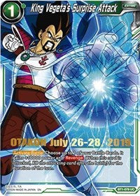 King Vegeta's Surprise Attack (OTAKON 2019) (BT1-079) [Promotion Cards] | Amazing Games TCG