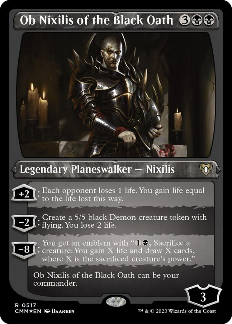 Ob Nixilis of the Black Oath (Foil Etched) [Commander Masters] | Amazing Games TCG