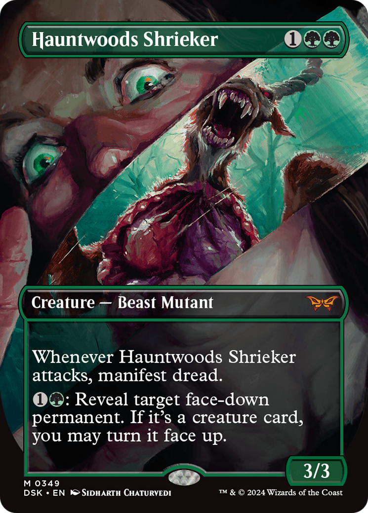 Hauntwoods Shrieker (Borderless) [Duskmourn: House of Horror] | Amazing Games TCG