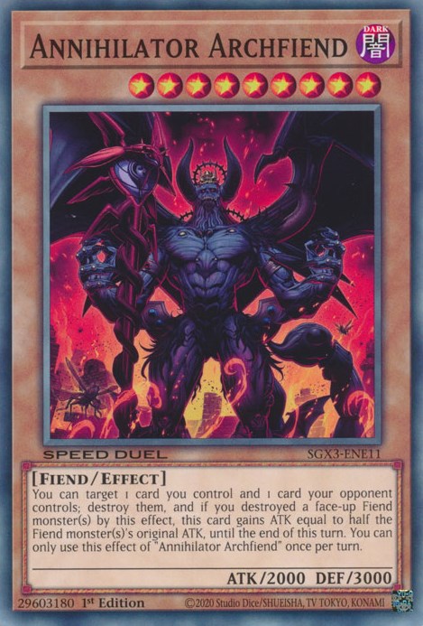 Annihilator Archfiend [SGX3-ENE11] Common | Amazing Games TCG