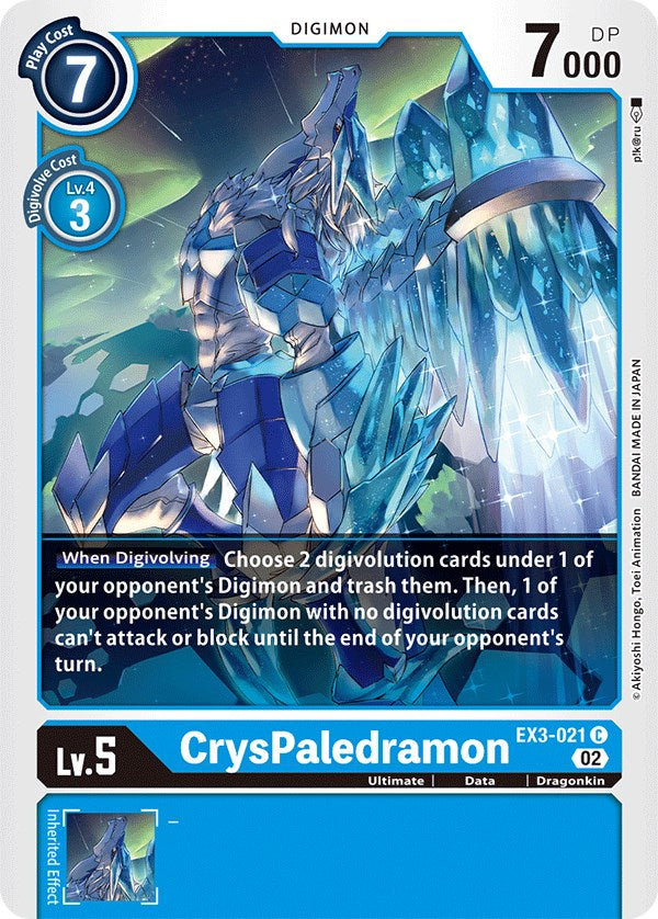 CrysPaledramon [EX3-021] [Draconic Roar] | Amazing Games TCG