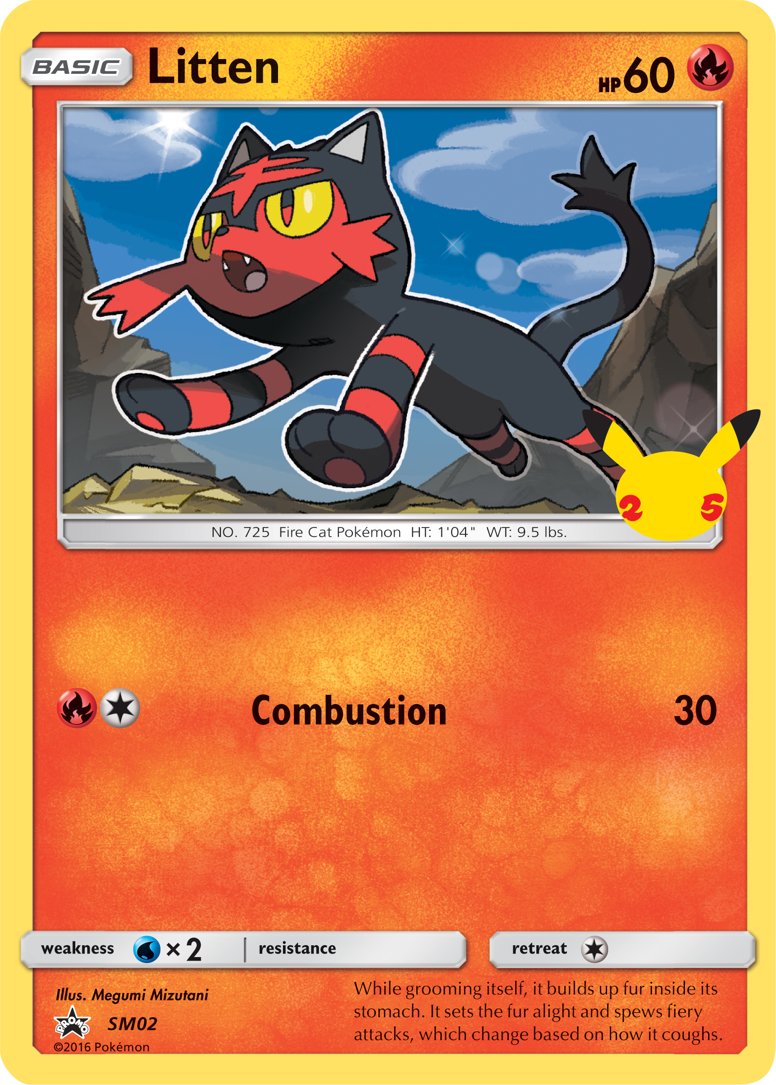 Litten (SM02) (Jumbo Card) [First Partner Pack] | Amazing Games TCG