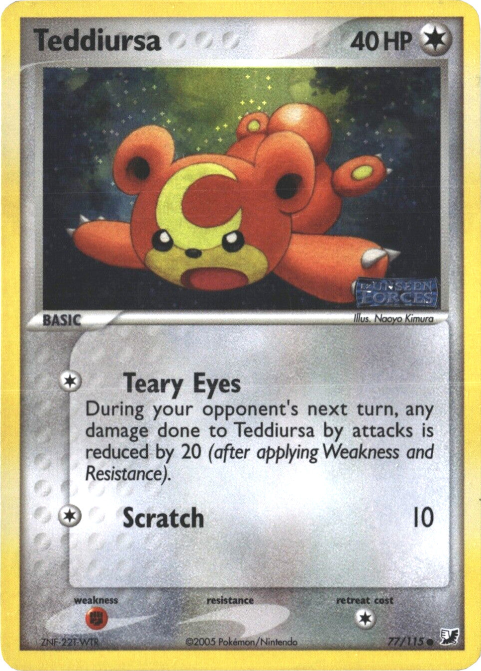 Teddiursa (77/115) (Stamped) [EX: Unseen Forces] | Amazing Games TCG