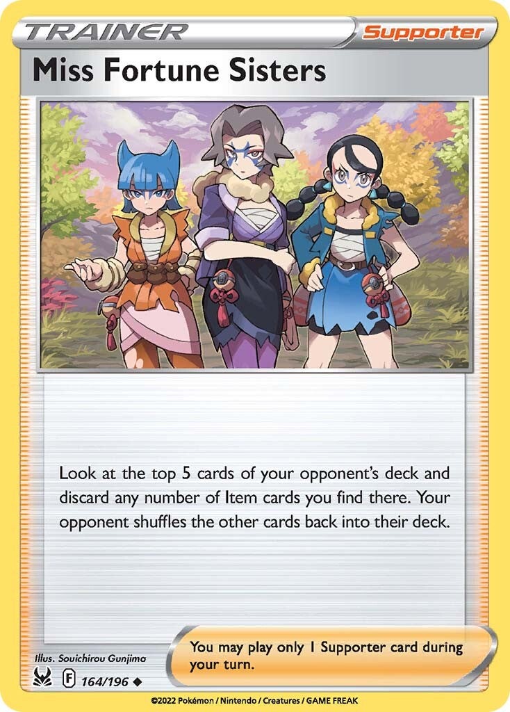 Miss Fortune Sisters (164/196) [Sword & Shield: Lost Origin] | Amazing Games TCG