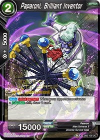 Paparoni, Brilliant Inventor (Divine Multiverse Draft Tournament) (DB2-139) [Tournament Promotion Cards] | Amazing Games TCG