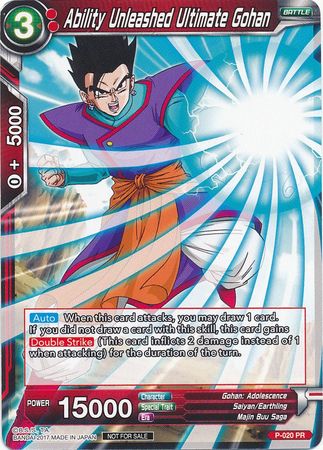 Ability Unleashed Ultimate Gohan (P-020) [Promotion Cards] | Amazing Games TCG