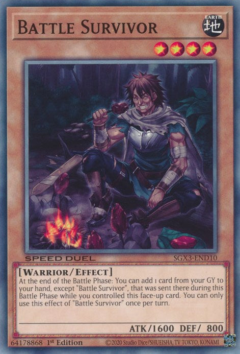 Battle Survivor [SGX3-END10] Common | Amazing Games TCG