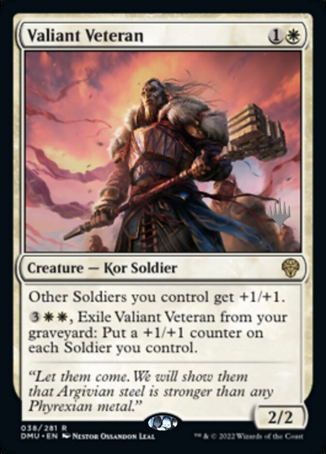 Valiant Veteran (Promo Pack) [Dominaria United Promos] | Amazing Games TCG