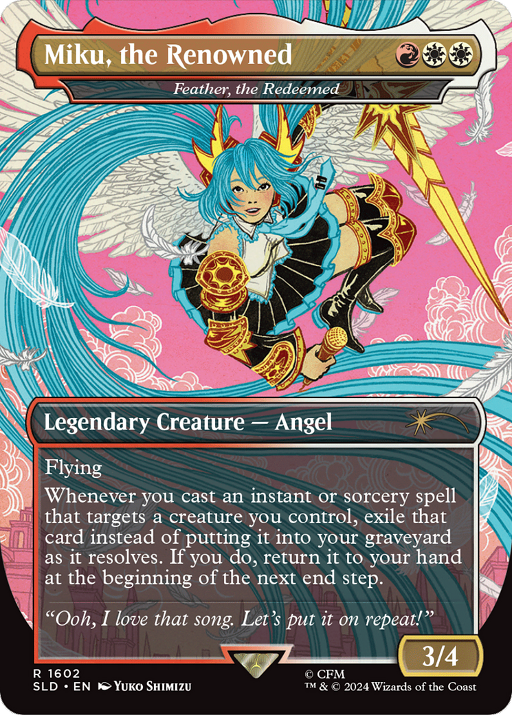 Miku, the Renowned - Feather, the Redeemed [Secret Lair Drop Series] | Amazing Games TCG