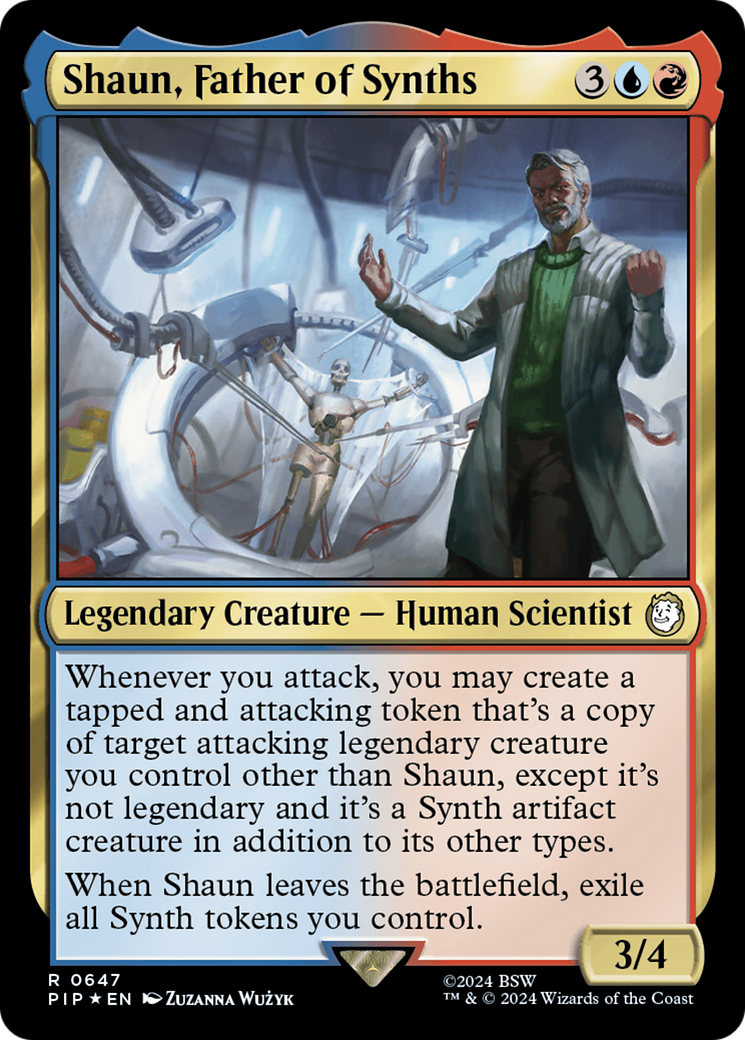 Shaun, Father of Synths (Surge Foil) [Fallout] | Amazing Games TCG