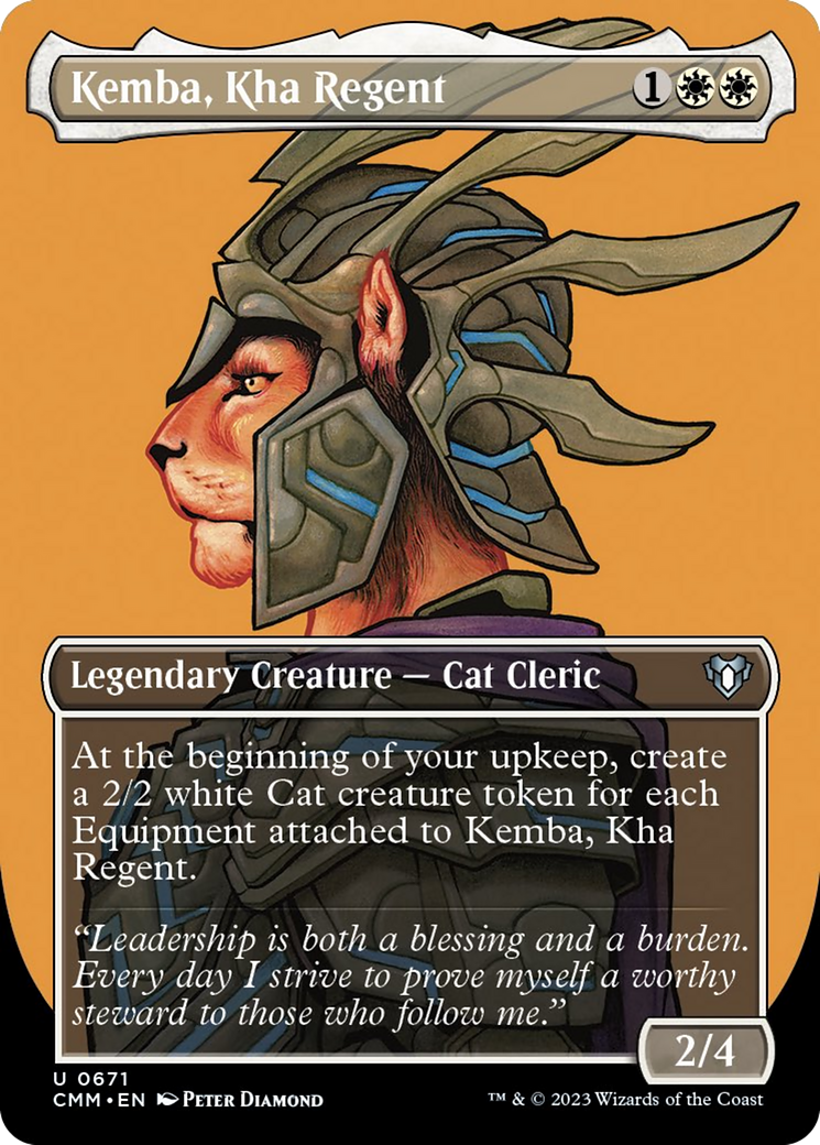 Kemba, Kha Regent (Borderless Profile) [Commander Masters] | Amazing Games TCG