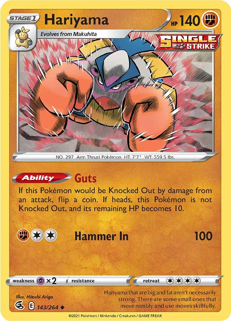 Hariyama (143/264) [Sword & Shield: Fusion Strike] | Amazing Games TCG