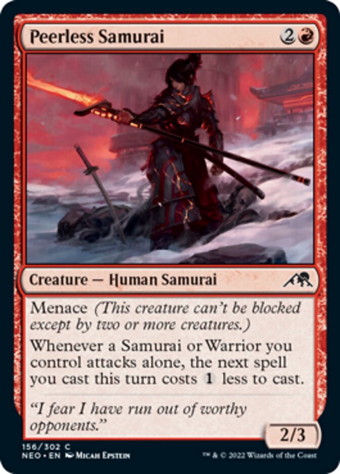 Peerless Samurai [Kamigawa: Neon Dynasty] | Amazing Games TCG