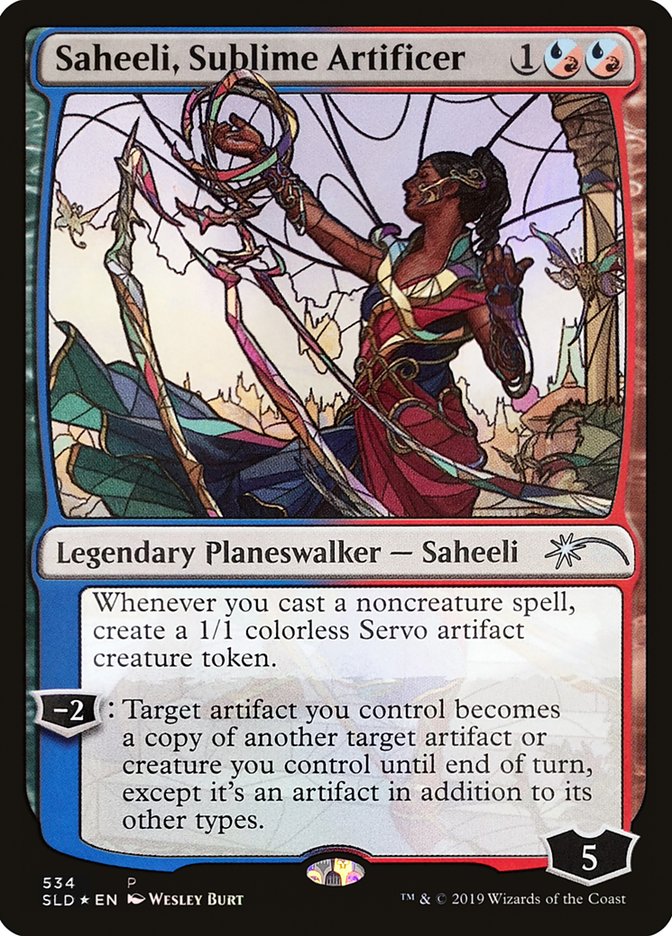 Saheeli, Sublime Artificer (Stained Glass) [Secret Lair Drop Promos] | Amazing Games TCG