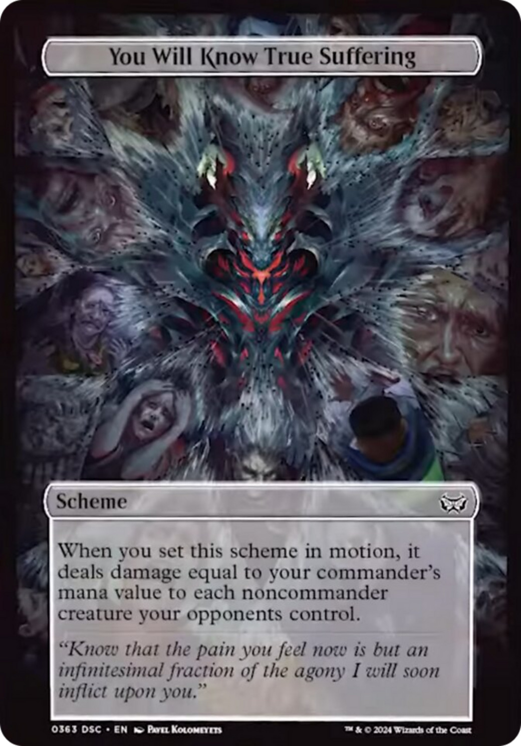 You Will Know True Suffering (Full Art) [Duskmourn: Archenemy] | Amazing Games TCG