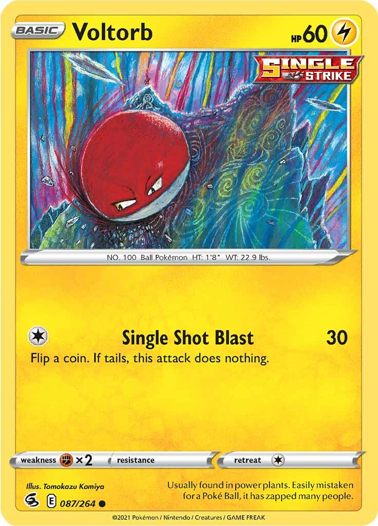 Voltorb (087/264) [Sword & Shield: Fusion Strike] | Amazing Games TCG