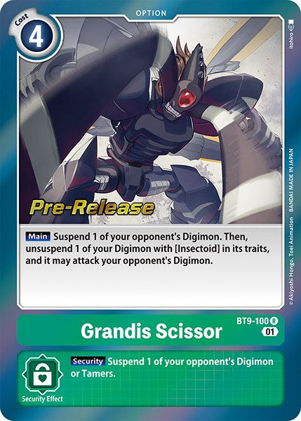 Grandis Scissor [BT9-100] [X Record Pre-Release Promos] | Amazing Games TCG