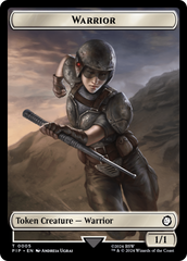 Warrior // Food (0012) Double-Sided Token [Fallout Tokens] | Amazing Games TCG