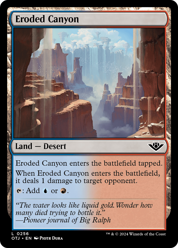 Eroded Canyon [Outlaws of Thunder Junction] | Amazing Games TCG