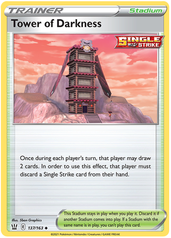 Tower of Darkness (137/163) [Sword & Shield: Battle Styles] | Amazing Games TCG