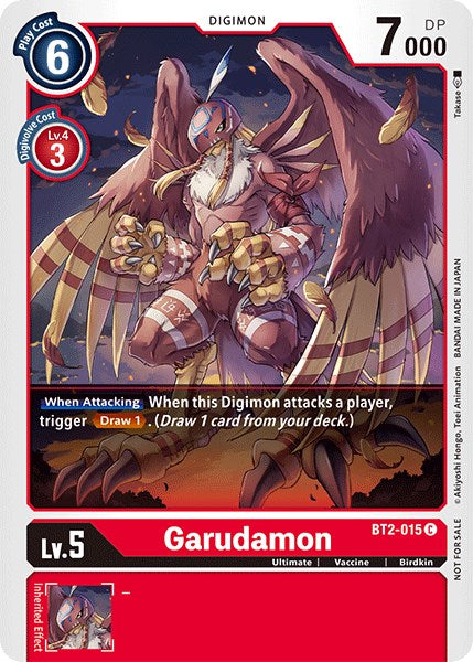 Garudamon [BT2-015] (Official Tournament Pack Vol.3) [Release Special Booster Promos] | Amazing Games TCG