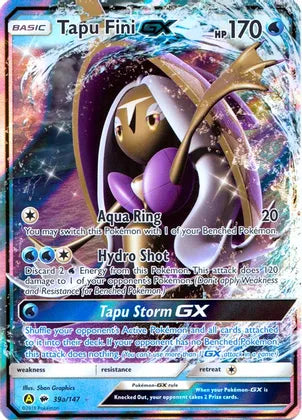 Tapu Fini GX (39a/147) [Alternate Art Promos] | Amazing Games TCG