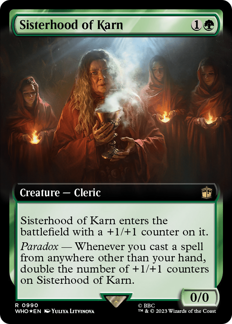 Sisterhood of Karn (Extended Art) (Surge Foil) [Doctor Who] | Amazing Games TCG