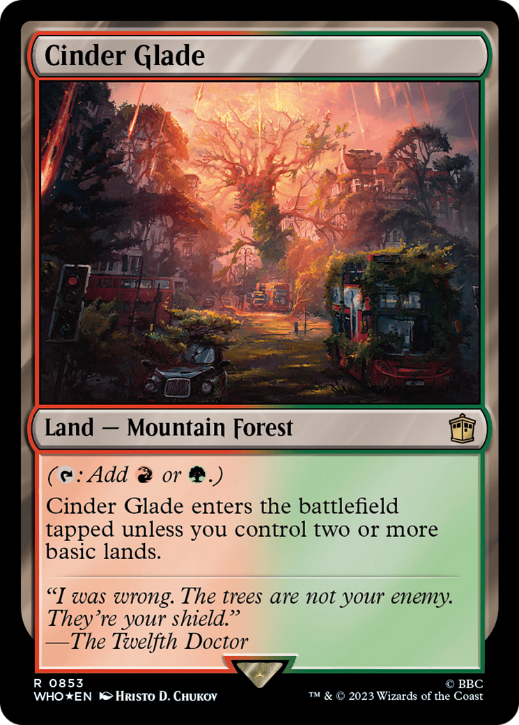 Cinder Glade (Surge Foil) [Doctor Who] | Amazing Games TCG
