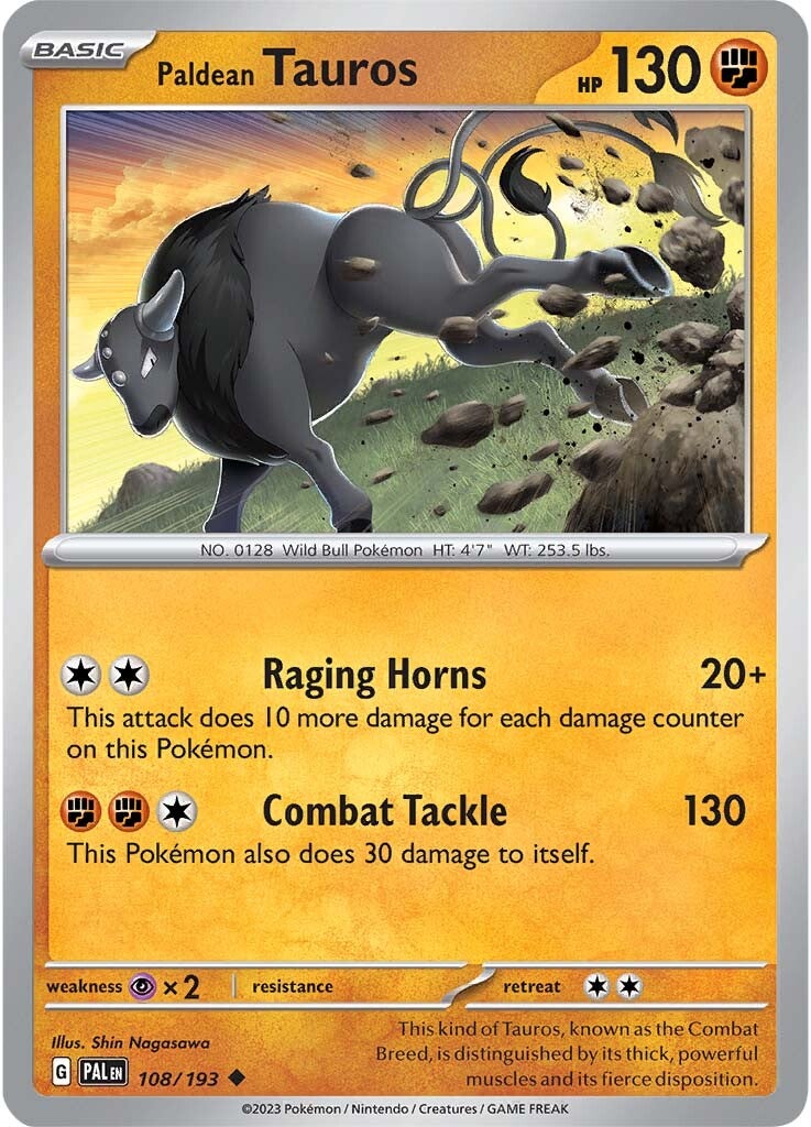 Paldean Tauros (108/193) [Scarlet & Violet: Paldea Evolved] | Amazing Games TCG