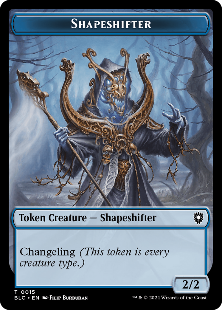 Pest // Shapeshifter Double-Sided Token [Bloomburrow Commander Tokens] | Amazing Games TCG