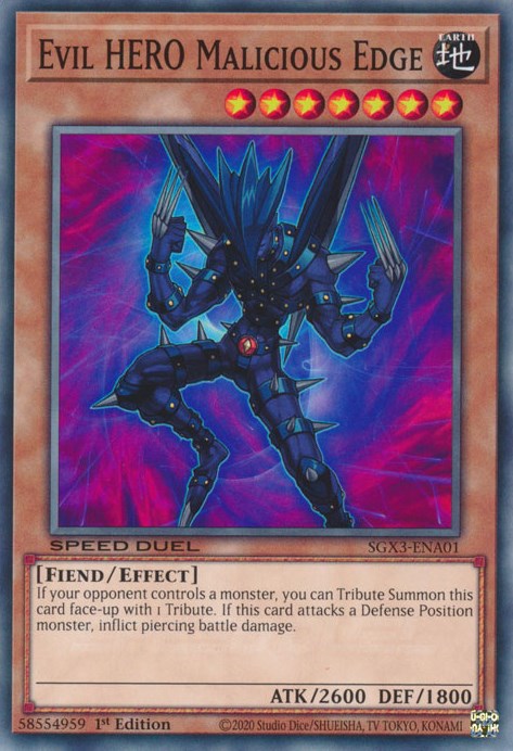 Evil HERO Malicious Edge [SGX3-ENA01] Common | Amazing Games TCG