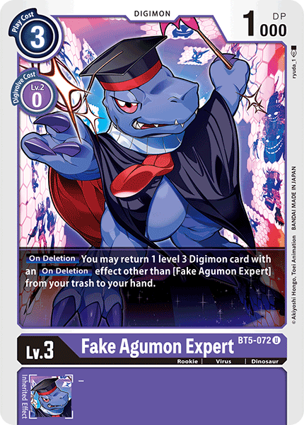 Fake Agumon Expert [BT5-072] [Battle of Omni] | Amazing Games TCG