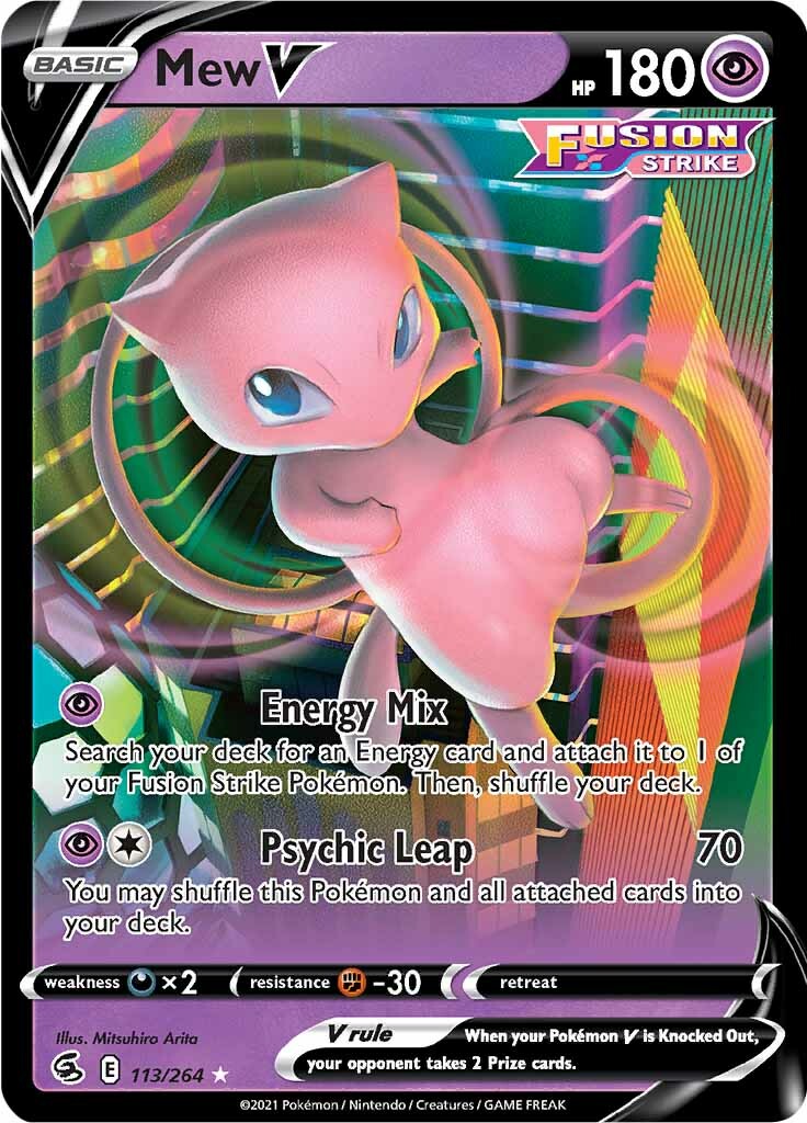 Mew V (113/264) [Sword & Shield: Fusion Strike] | Amazing Games TCG