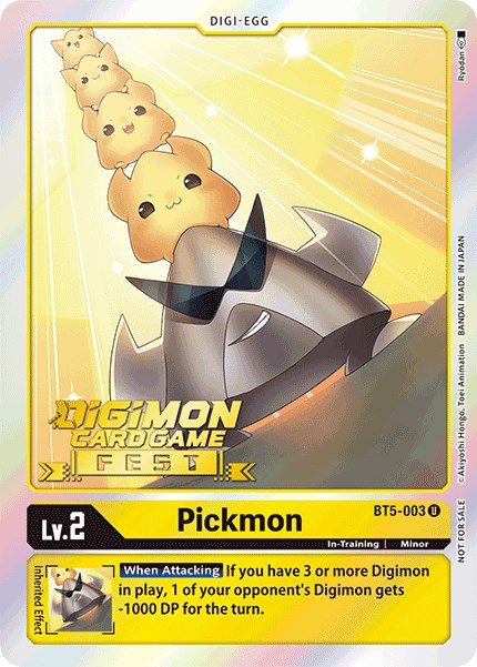 Pickmon [BT5-003] (Digimon Card Game Fest 2022) [Battle of Omni Promos] | Amazing Games TCG