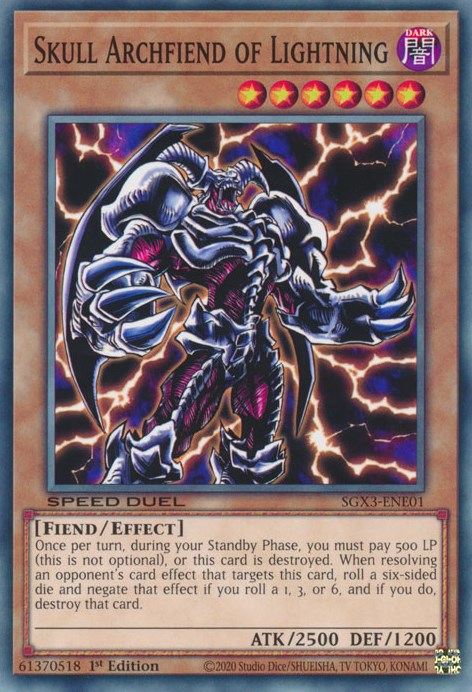 Skull Archfiend of Lightning [SGX3-ENE01] Common | Amazing Games TCG