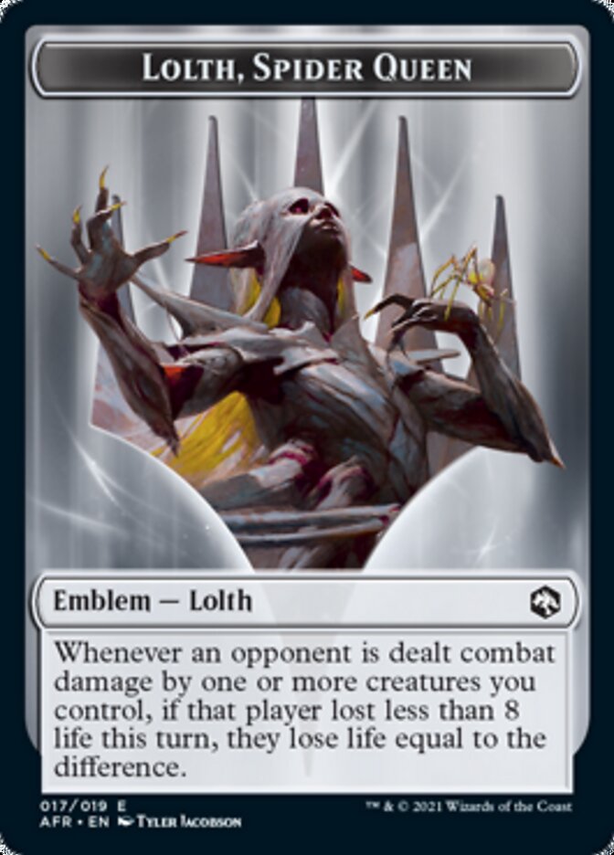 Lolth, Spider Queen Emblem [Dungeons & Dragons: Adventures in the Forgotten Realms Tokens] | Amazing Games TCG