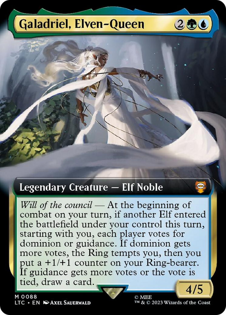 Galadriel, Elven-Queen (Extended Art) [The Lord of the Rings: Tales of Middle-Earth Commander] | Amazing Games TCG