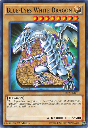 Blue-Eyes White Dragon (Version 4) [LDK2-ENK01] Common | Amazing Games TCG