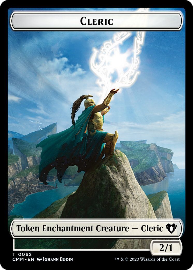 Elf Warrior // Cleric Double-Sided Token [Commander Masters Tokens] | Amazing Games TCG