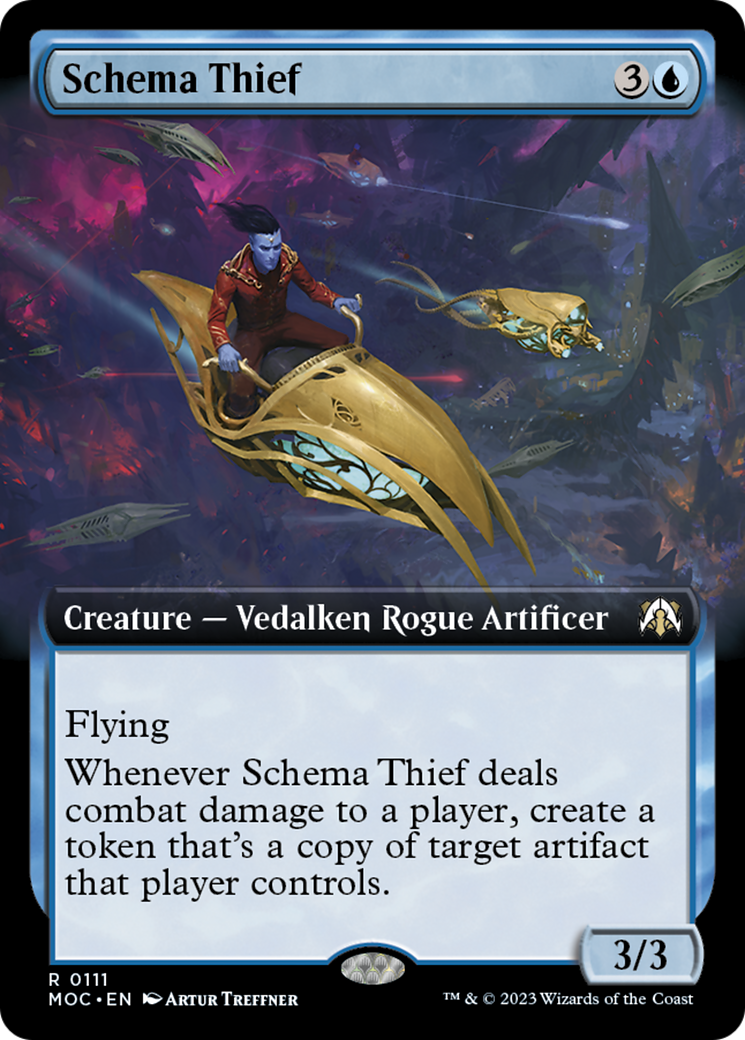 Schema Thief (Extended Art) [March of the Machine Commander] | Amazing Games TCG