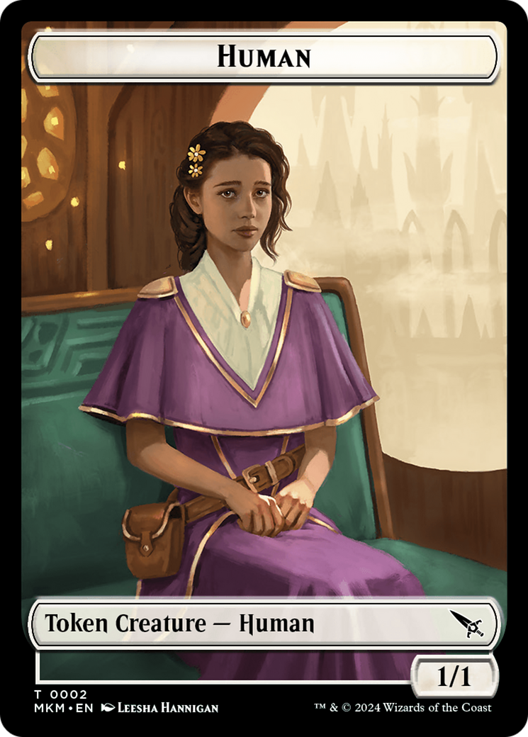 Human Token [Murders at Karlov Manor Tokens] | Amazing Games TCG