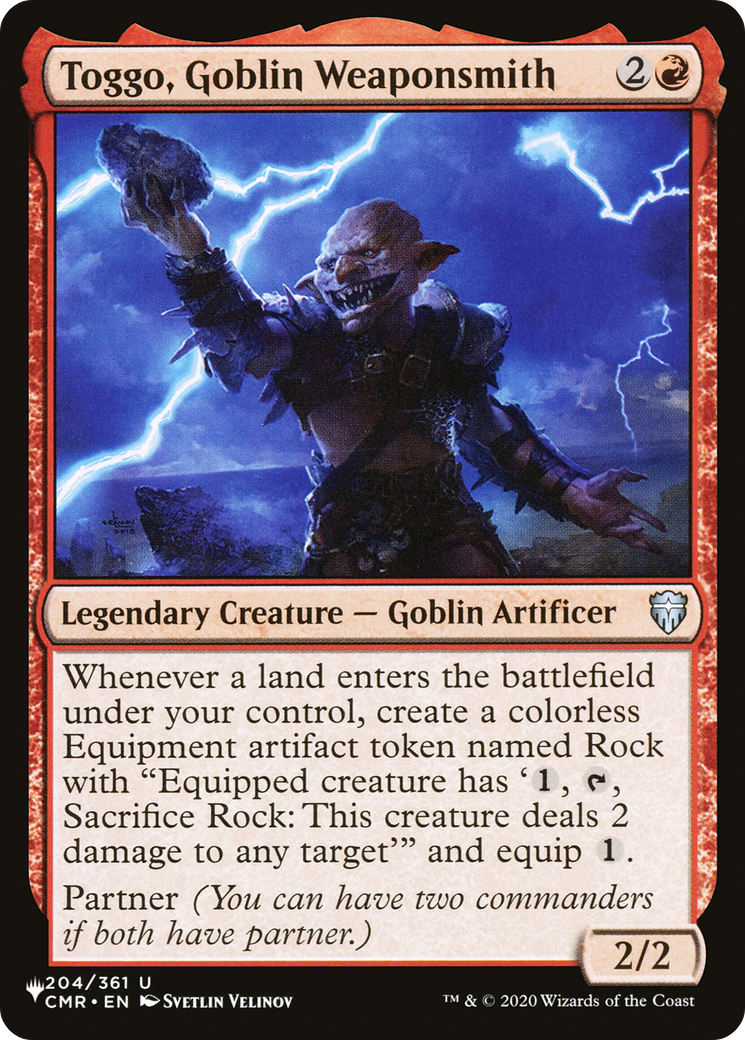 Toggo, Goblin Weaponsmith [The List Reprints] | Amazing Games TCG