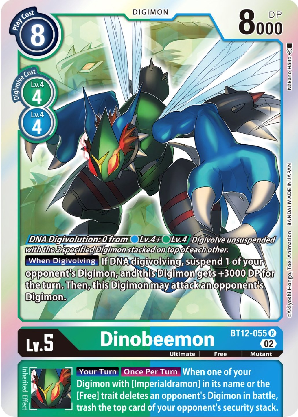 Dinobeemon [BT12-055] [Across Time] | Amazing Games TCG