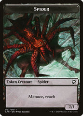 Spider // Icingdeath, Frost Tongue Double-Sided Token [Dungeons & Dragons: Adventures in the Forgotten Realms Tokens] | Amazing Games TCG