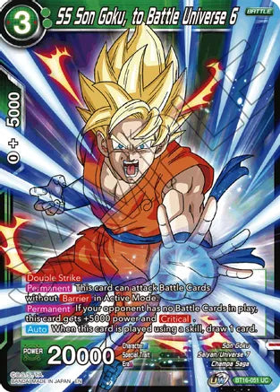 SS Son Goku, to Battle Universe 6 (BT16-051) [Realm of the Gods] | Amazing Games TCG