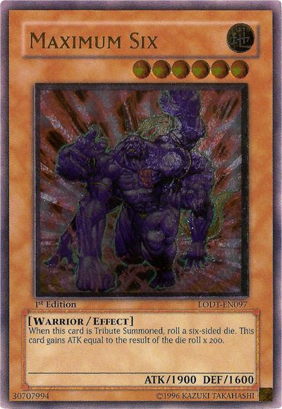 Maximum Six [LODT-EN097] Ultimate Rare | Amazing Games TCG