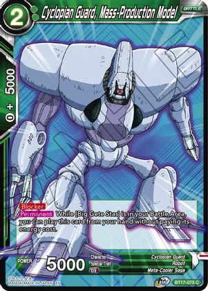 Cyclopian Guard, Mass-Production Model (BT17-075) [Ultimate Squad] | Amazing Games TCG