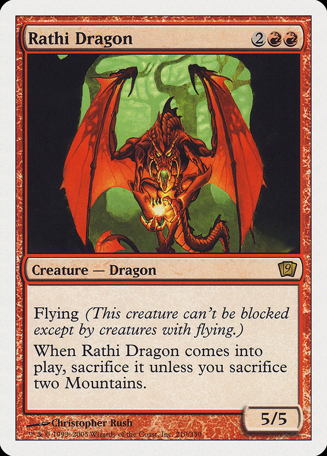 Rathi Dragon (9th Edition) [Oversize Cards] | Amazing Games TCG