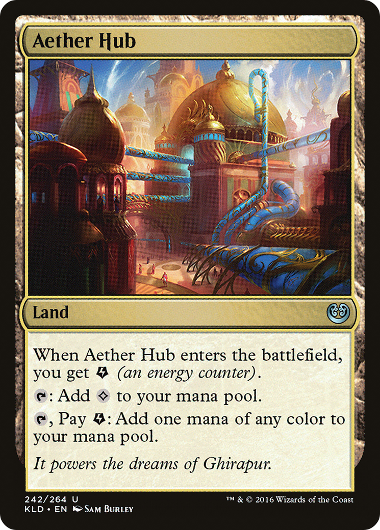 Aether Hub (Ripple Foil) [Modern Horizons 3 Commander] | Amazing Games TCG