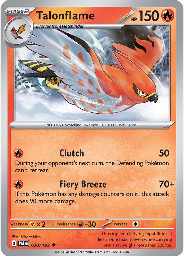 Talonflame (030/193) [Scarlet & Violet: Paldea Evolved] | Amazing Games TCG